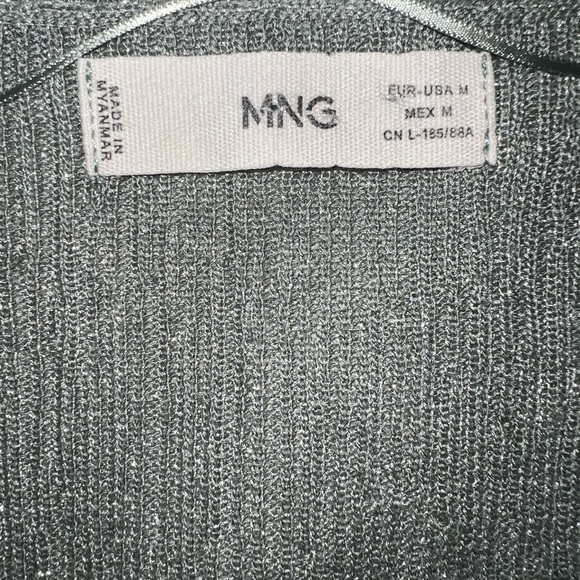 Metallic Mint Green Cardigan - Picture 2 of 3